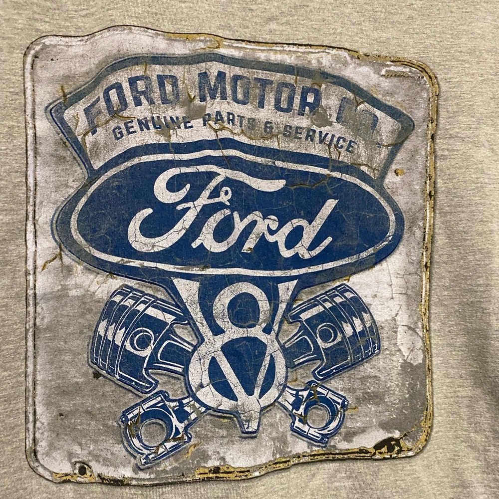 ⭐️ Ford T-Shirt Grey Vintage Look